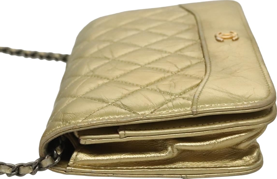 Chanel Gabrielle Wallet on Chain Quilted Aged Calfskin