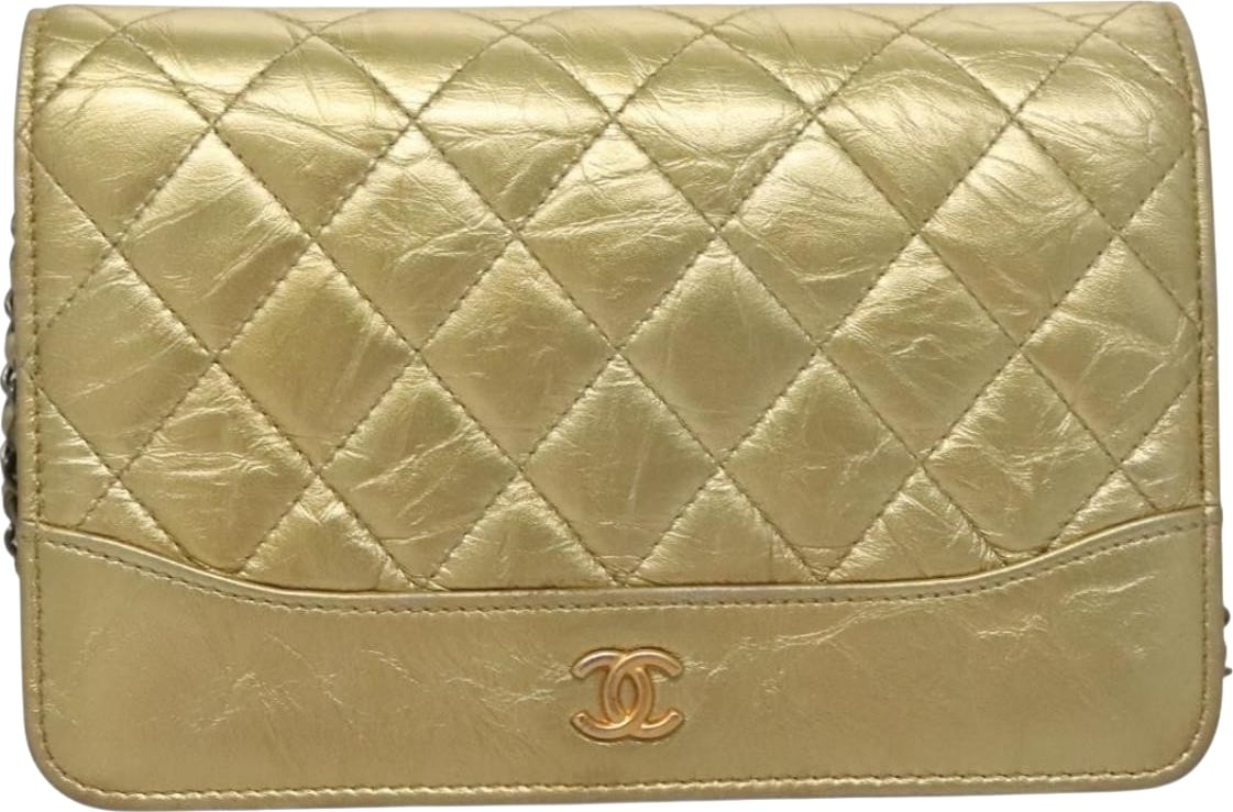 Chanel Gabrielle Wallet on Chain Quilted Aged Calfskin