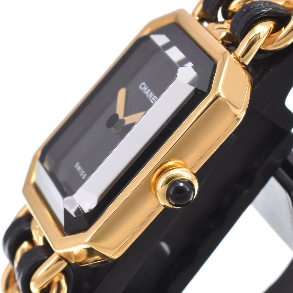 Chanel Premiere Rock Quartz Plated Metal and Leather 20