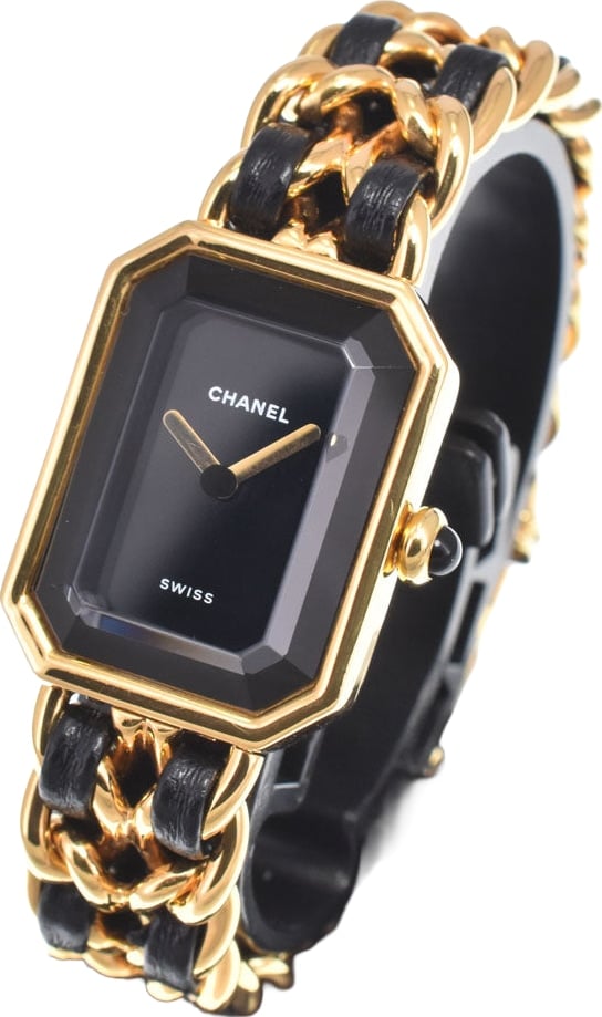 Chanel Premiere Rock Quartz Plated Metal and Leather 20
