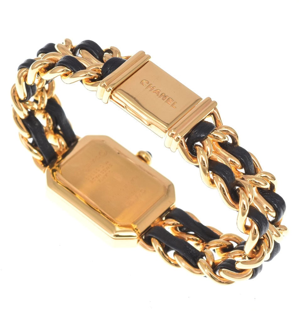 Chanel Premiere Rock Quartz Plated Metal and Leather 20