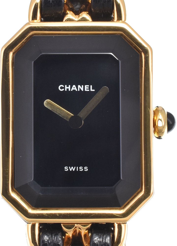 Chanel Premiere Rock Quartz Plated Metal and Leather 20