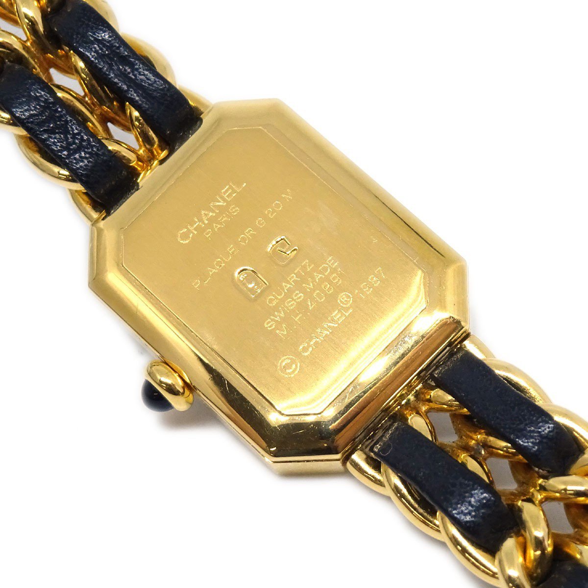 Chanel Premiere Rock Quartz Plated Metal and Leather 20
