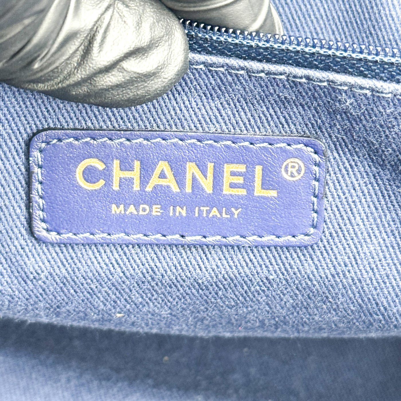 Chanel Deauville Stripe Canvas Large