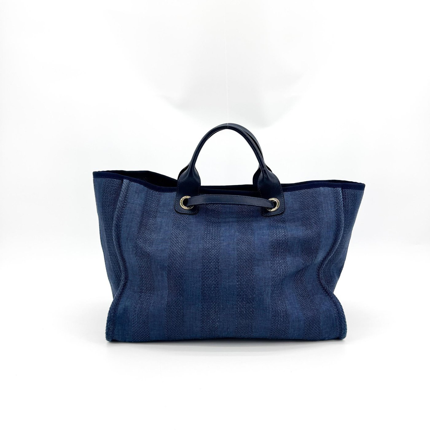 Chanel Deauville Stripe Canvas Large