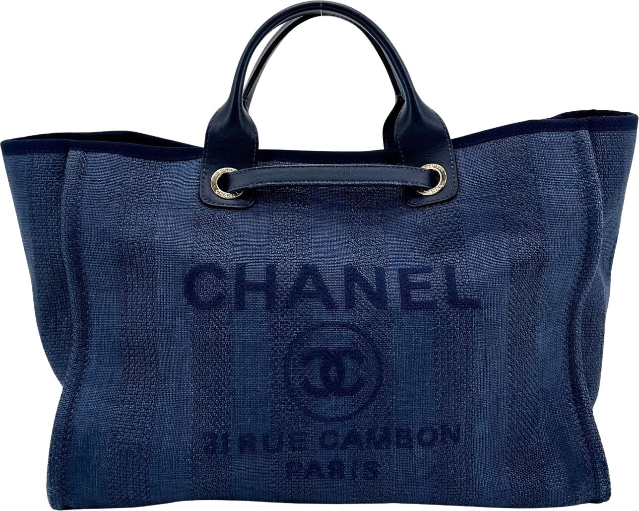 Chanel Deauville Stripe Canvas Large