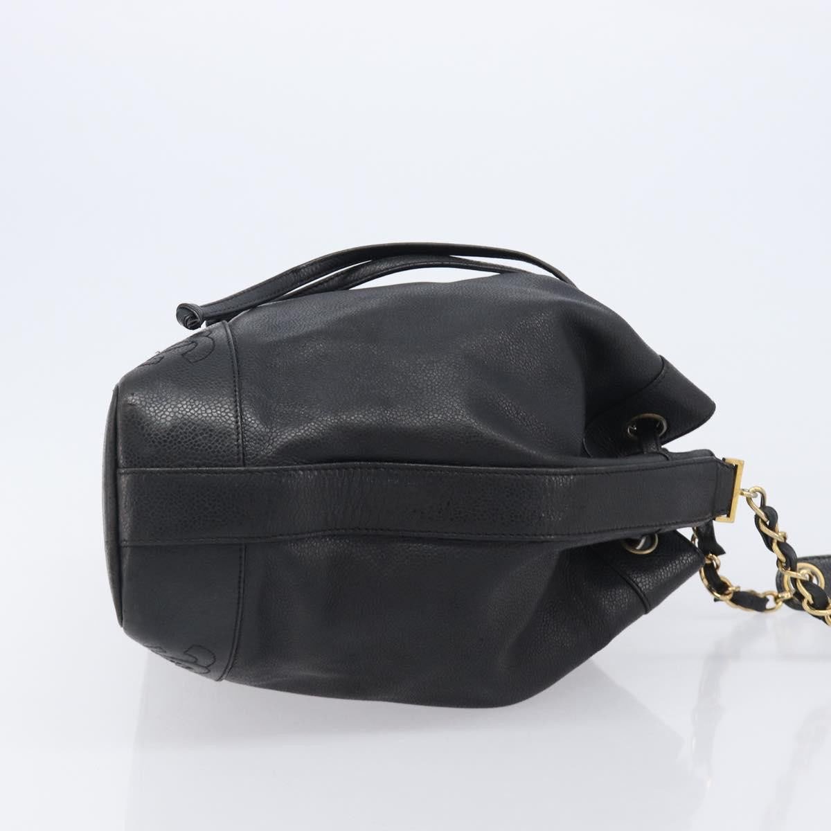 Chanel Vintage CC Drawstring Bucket Caviar Medium