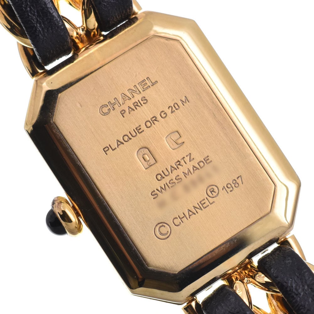 Chanel Premiere Rock Quartz Stainless Steel and Leather 20
