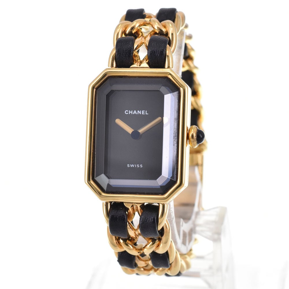 Chanel Premiere Rock Quartz Stainless Steel and Leather 20