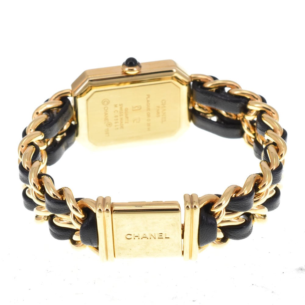 Chanel Premiere Rock Quartz Stainless Steel and Leather 20