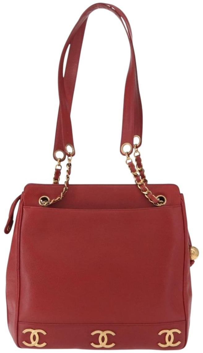 Chanel Vintage Metal CC Caviar Medium