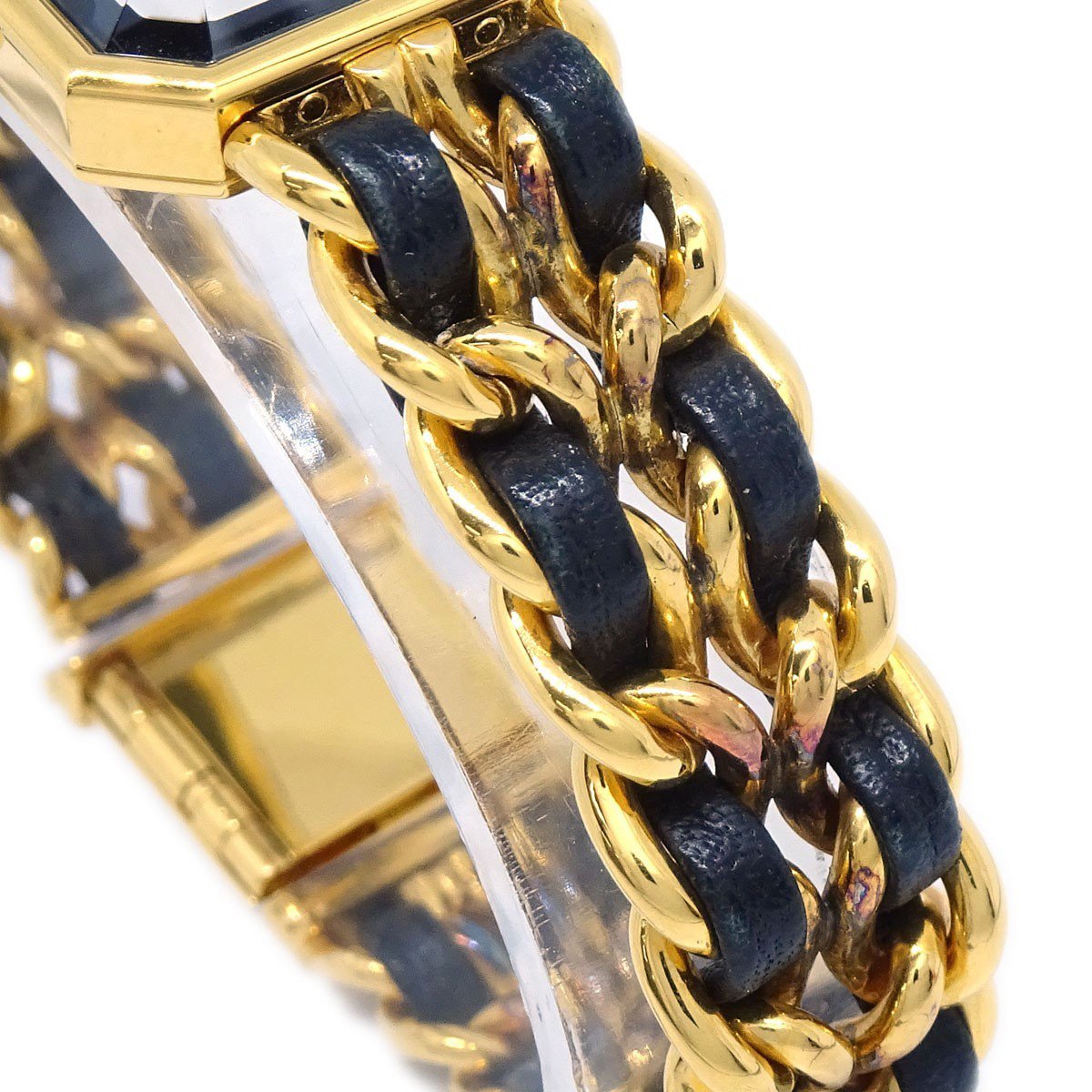 Chanel Premiere Rock Quartz Plated Metal and Leather 20