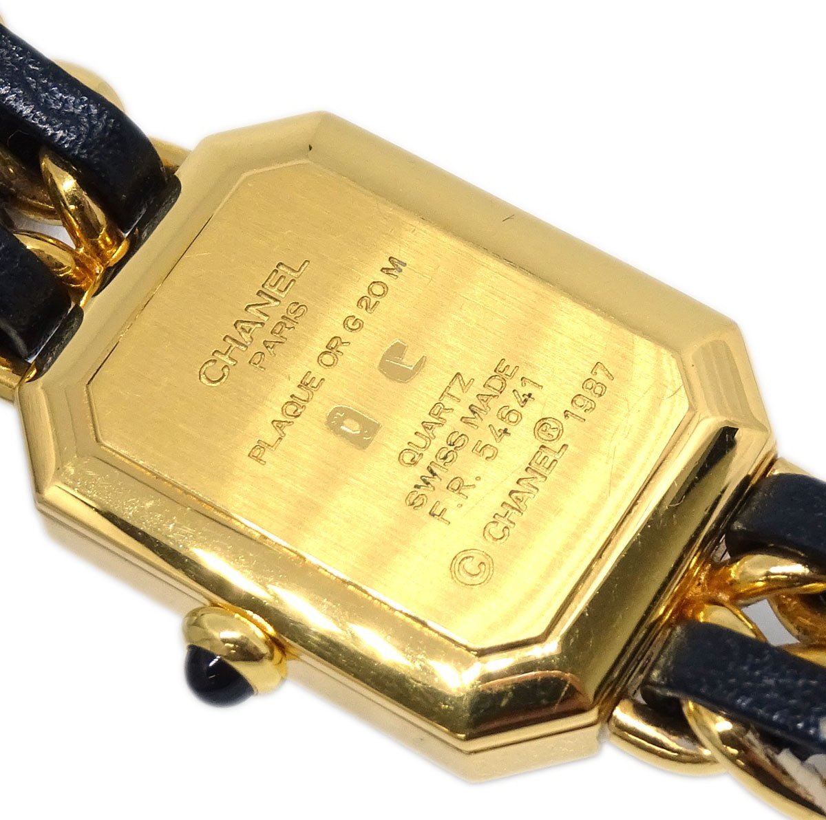 Chanel Premiere Rock Quartz Plated Metal and Leather 20