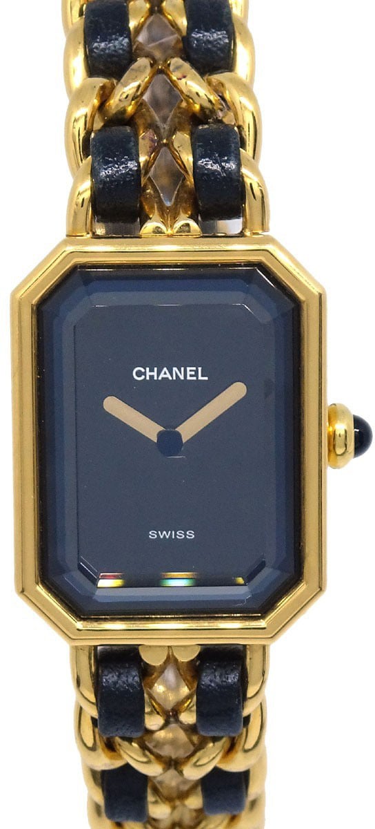 Chanel Premiere Rock Quartz Plated Metal and Leather 20
