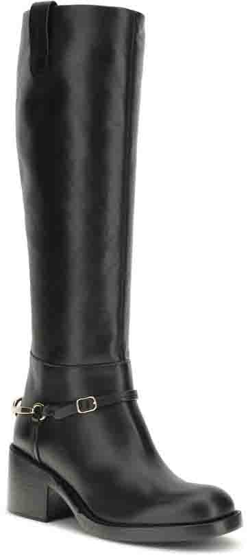 Chloé Black Calf Leather Bos Taurus Lace-Up Boots