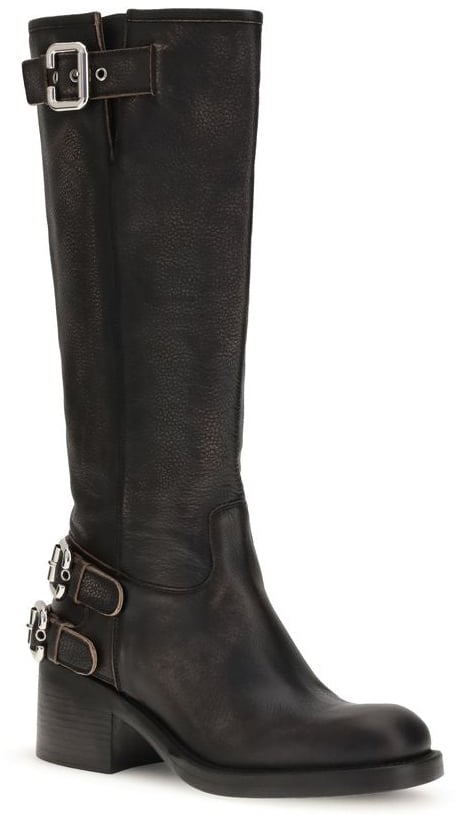 Chloé Black Calf Leather Bos Taurus Ankle Boots