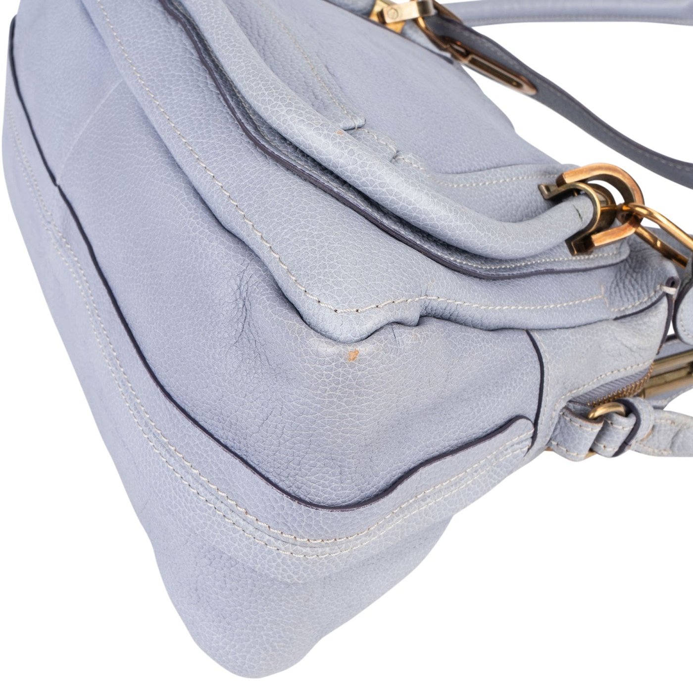 Chloé Pebbled Leather Small Paraty Handbag