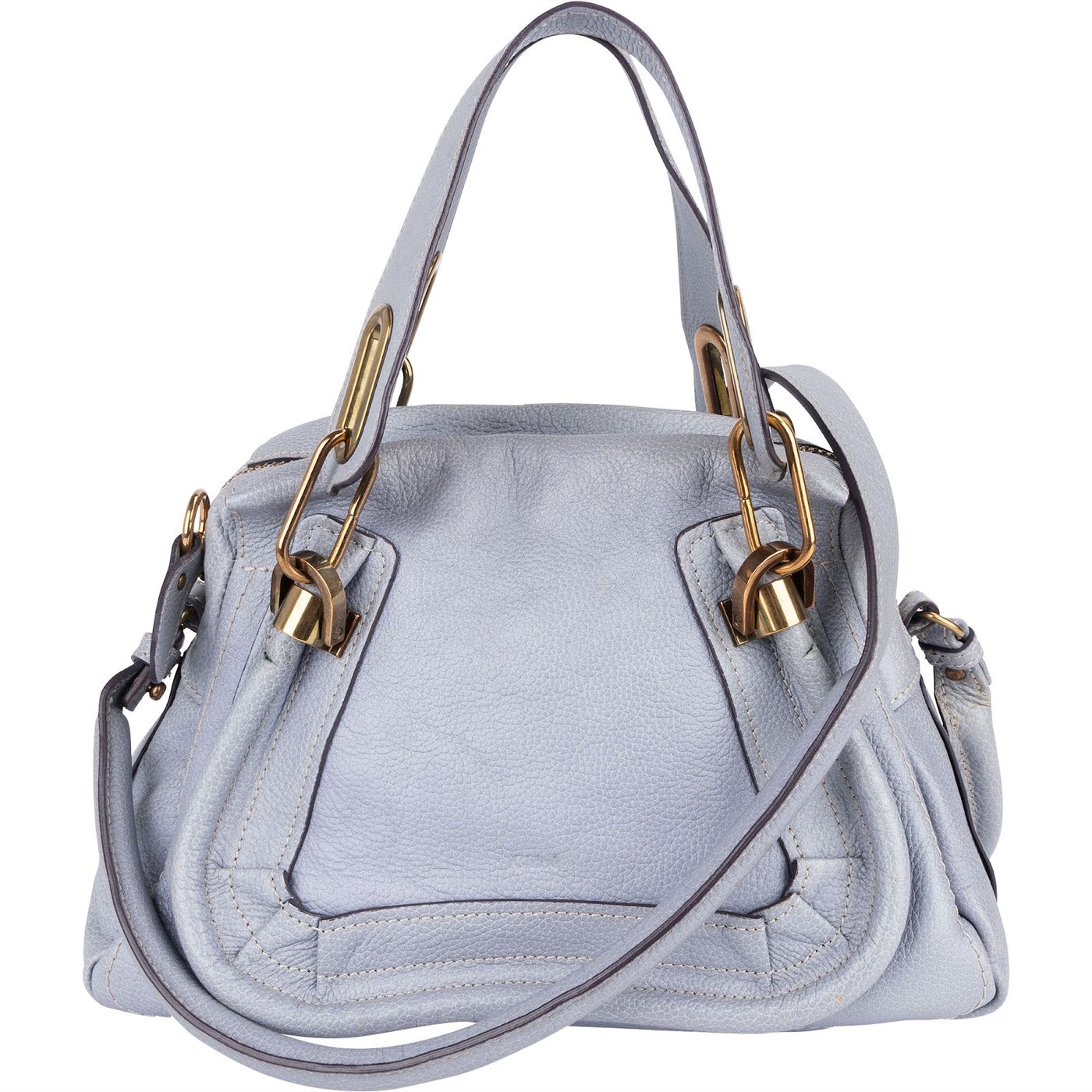 Chloé Pebbled Leather Small Paraty Handbag