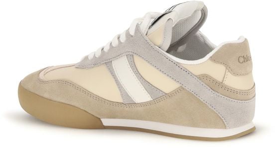 Chloé Beige Calf Leather Bos Taurus Athletic Sneakers