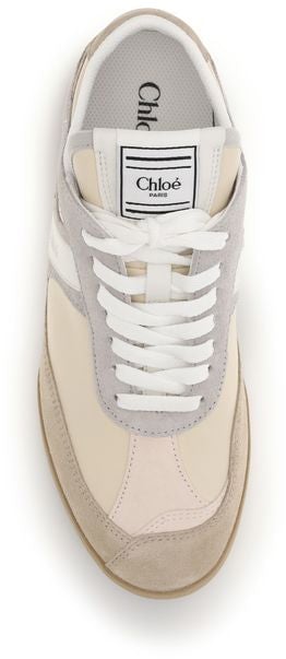 Chloé Beige Calf Leather Bos Taurus Athletic Sneakers