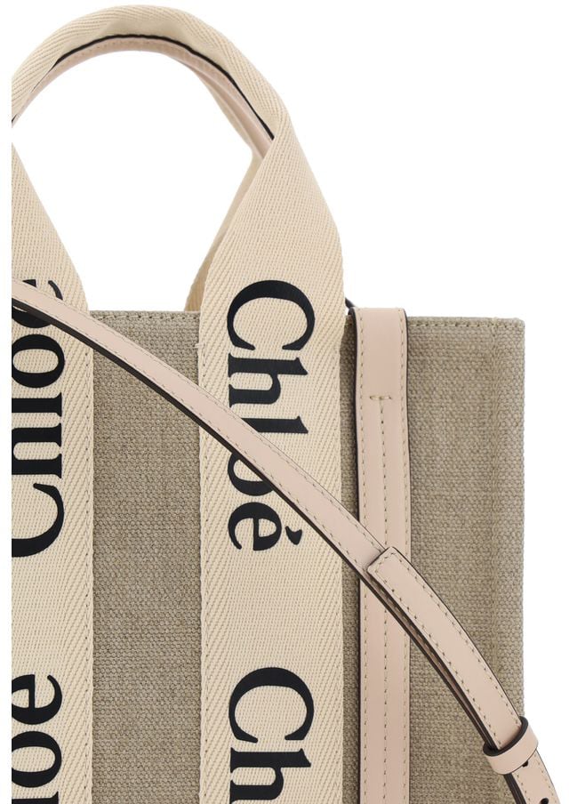 Chloé Brown Canvas Handbag