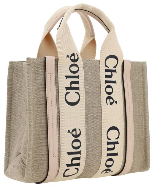 Chloé Brown Canvas Handbag
