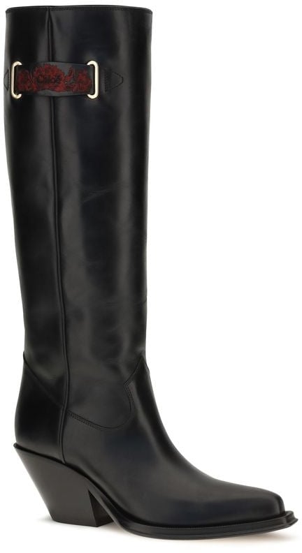 Chloé Black Calf Leather Bos Taurus Over The Knee