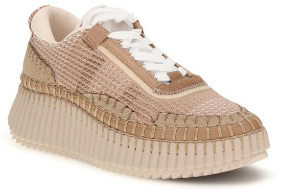 Chloé Beige Nylon Athletic Sneakers