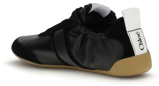 Chloé Black Goatskin Athletic Sneakers