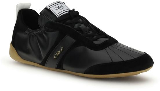Chloé Black Goatskin Athletic Sneakers