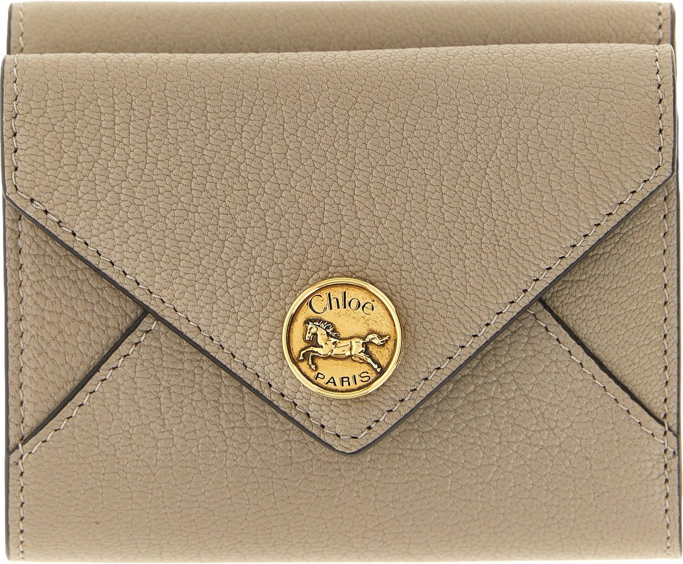 Chloé Beige Goatskin Cardholder