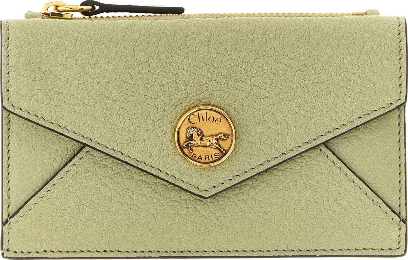 Chloé Bicolor Goatskin Cardholder