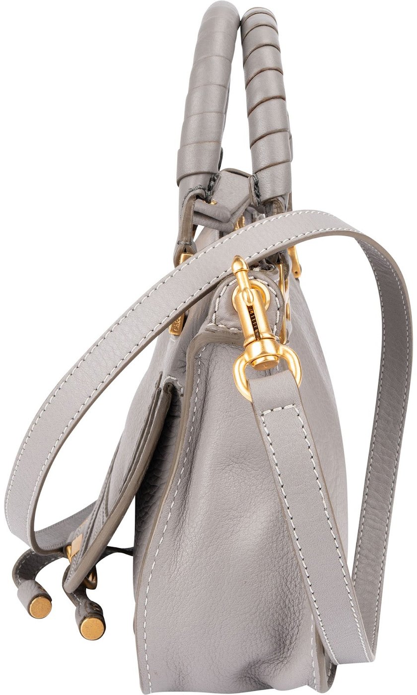 Chloé Grained Calfskin Mini Marcie Crossbody Handbag