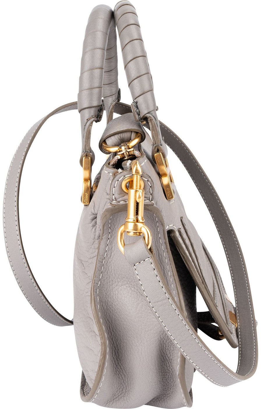 Chloé Grained Calfskin Mini Marcie Crossbody Handbag
