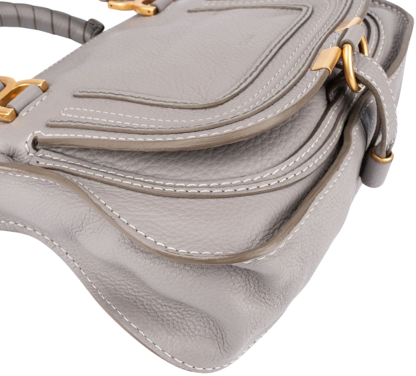 Chloé Grained Calfskin Mini Marcie Crossbody Handbag
