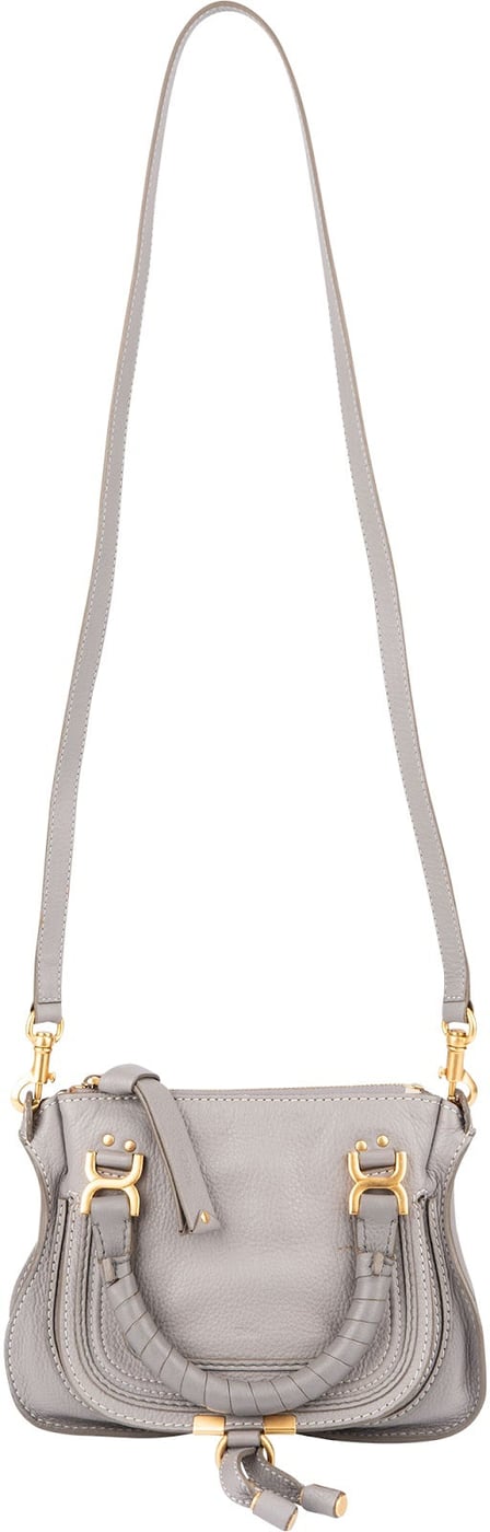 Chloé Grained Calfskin Mini Marcie Crossbody Handbag