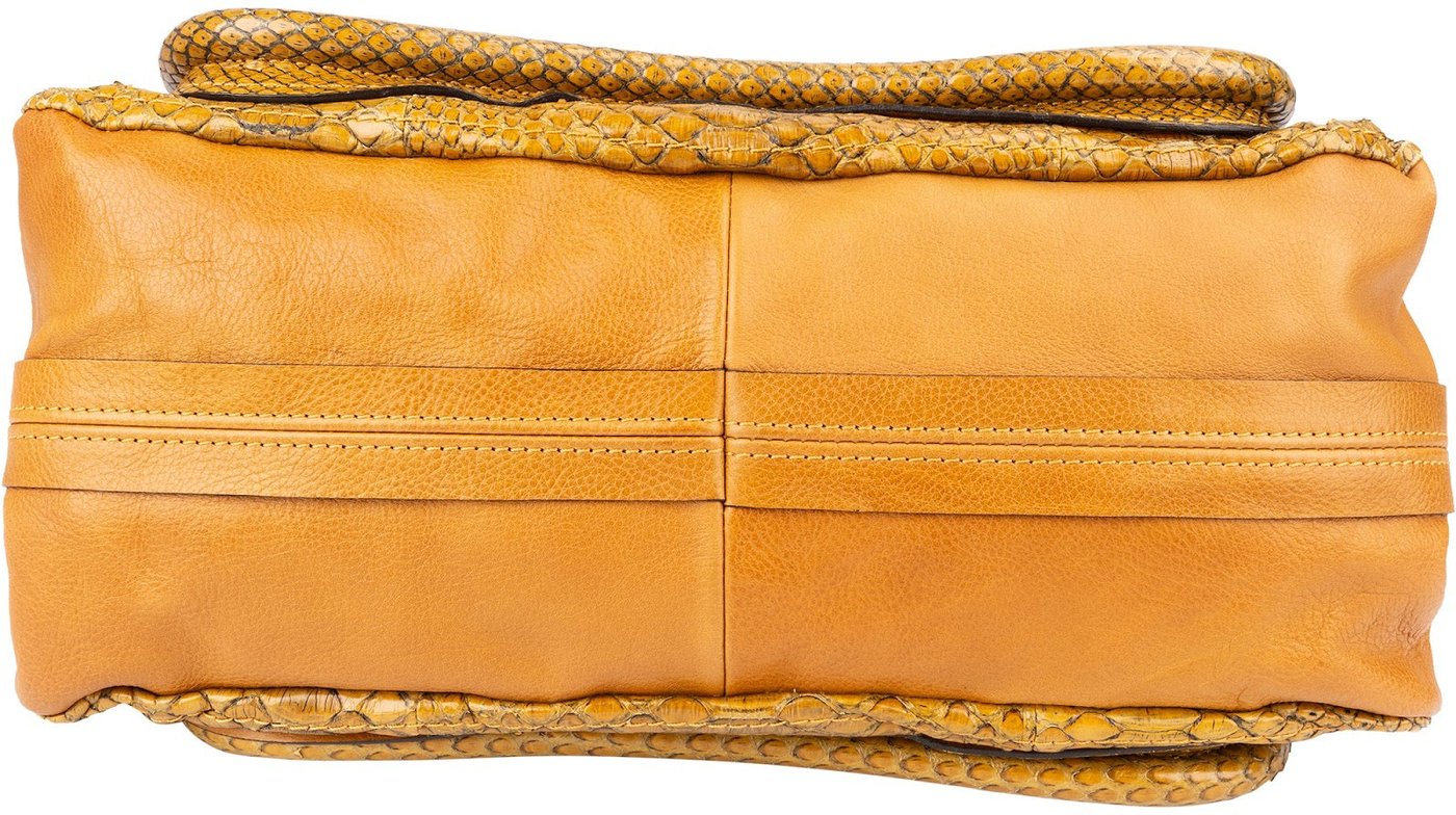 Chloé Python Leather Paraty Shoulder Bag