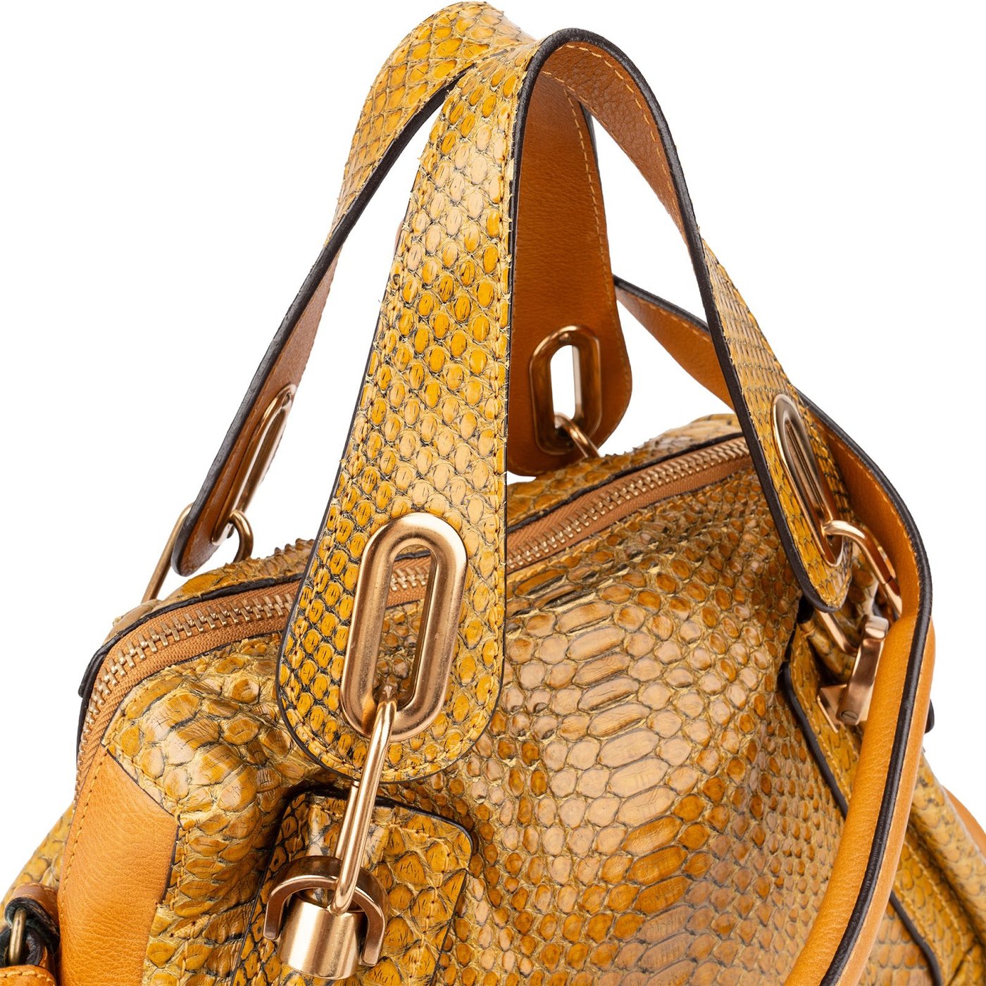 Chloé Python Leather Paraty Shoulder Bag