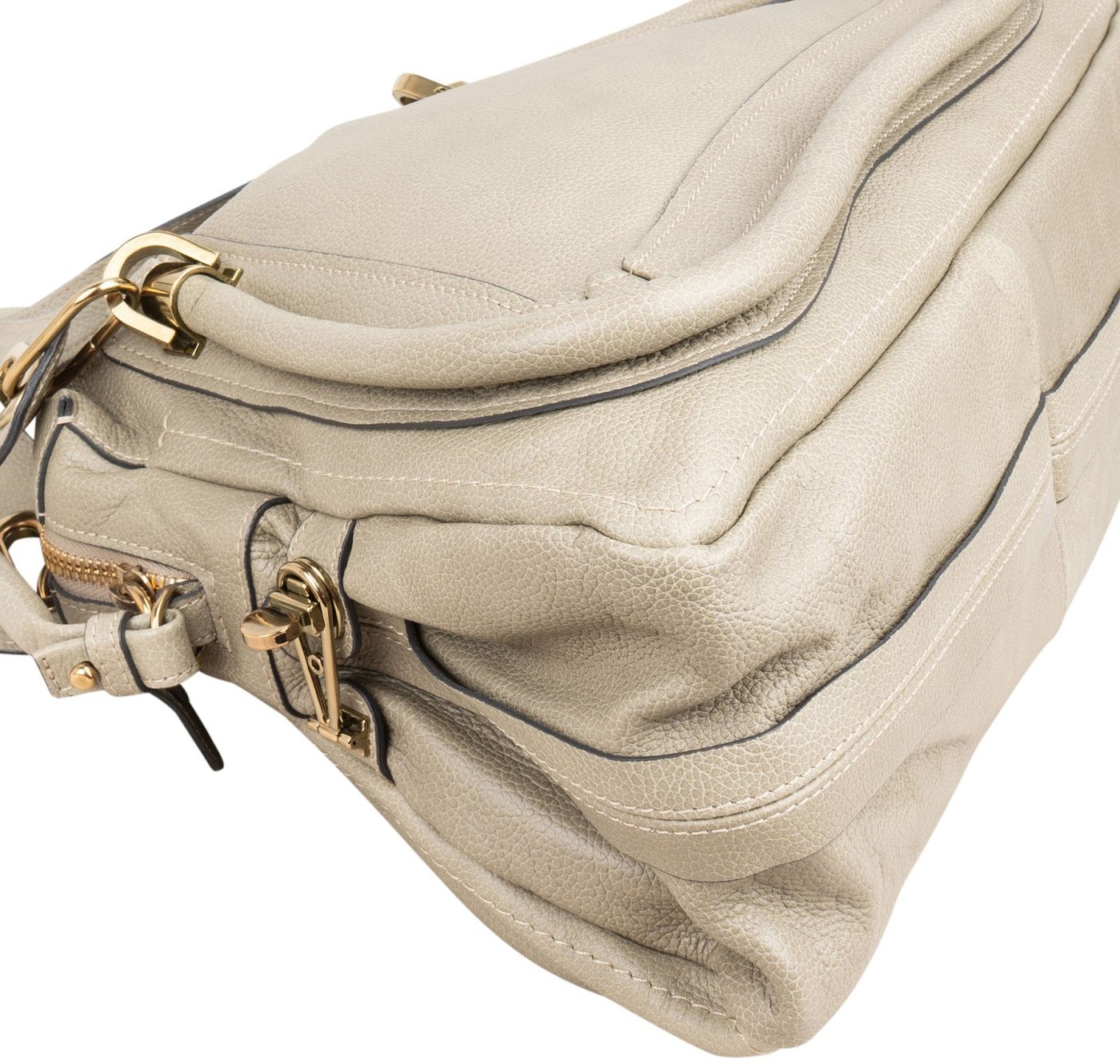 Chloé Grained Leather Paraty Shoulder Handbag