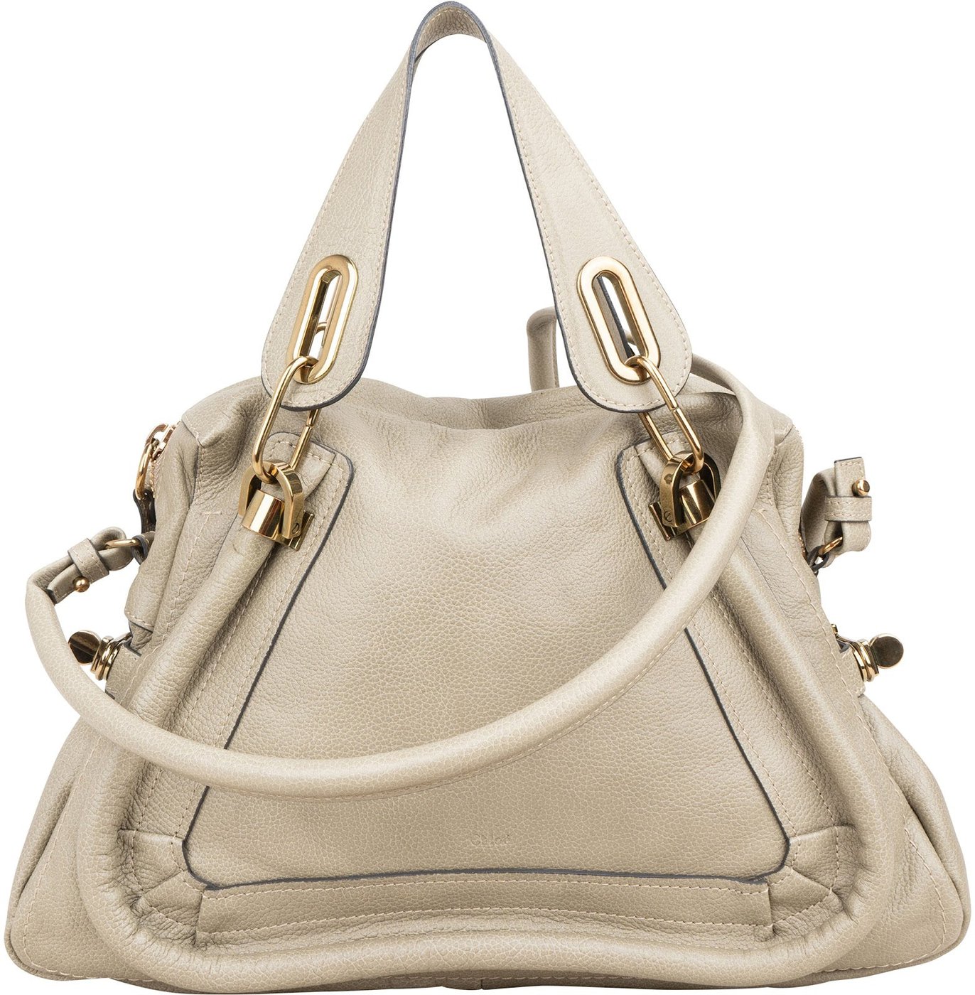 Chloé Grained Leather Paraty Shoulder Handbag