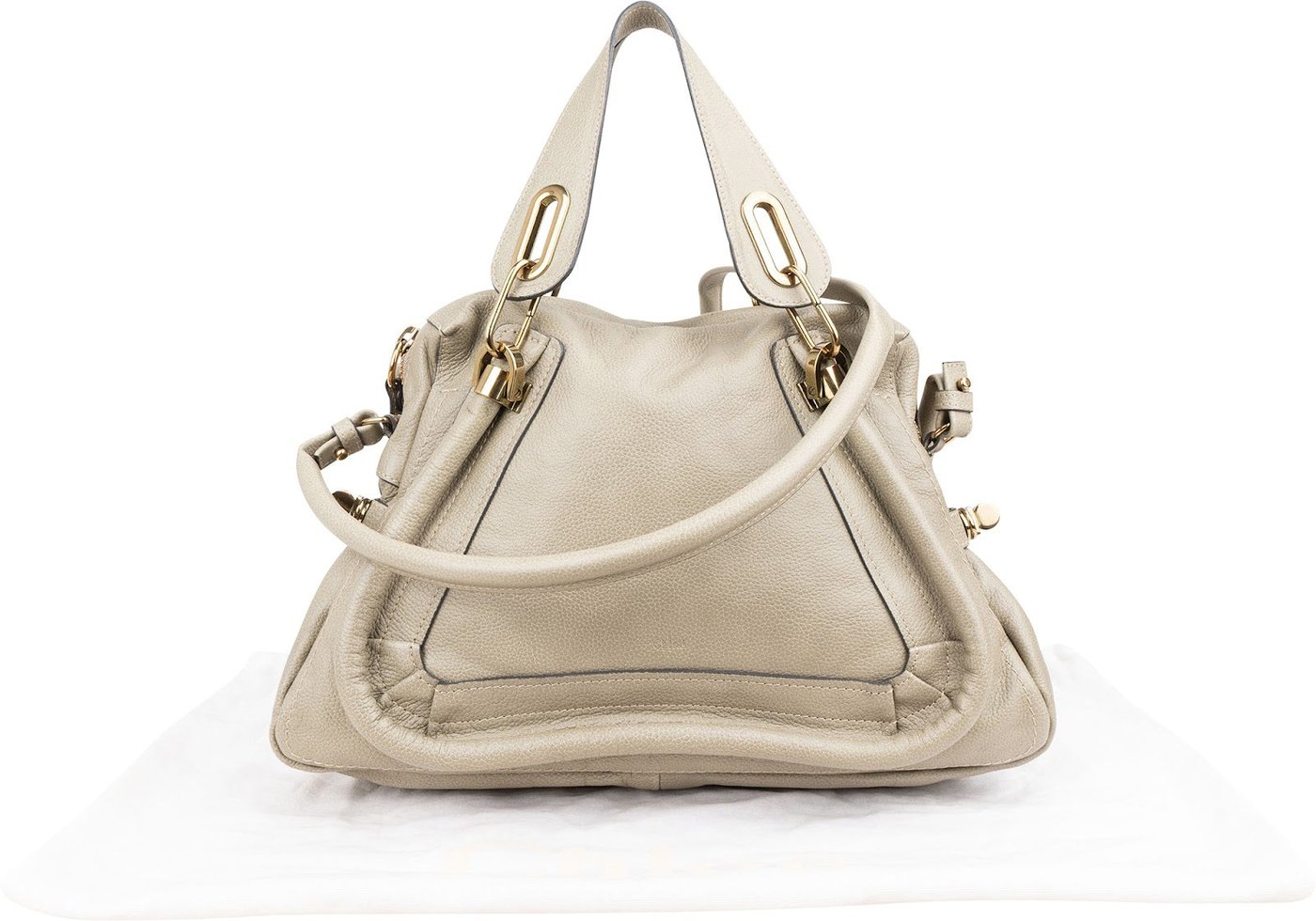 Chloé Grained Leather Paraty Shoulder Handbag