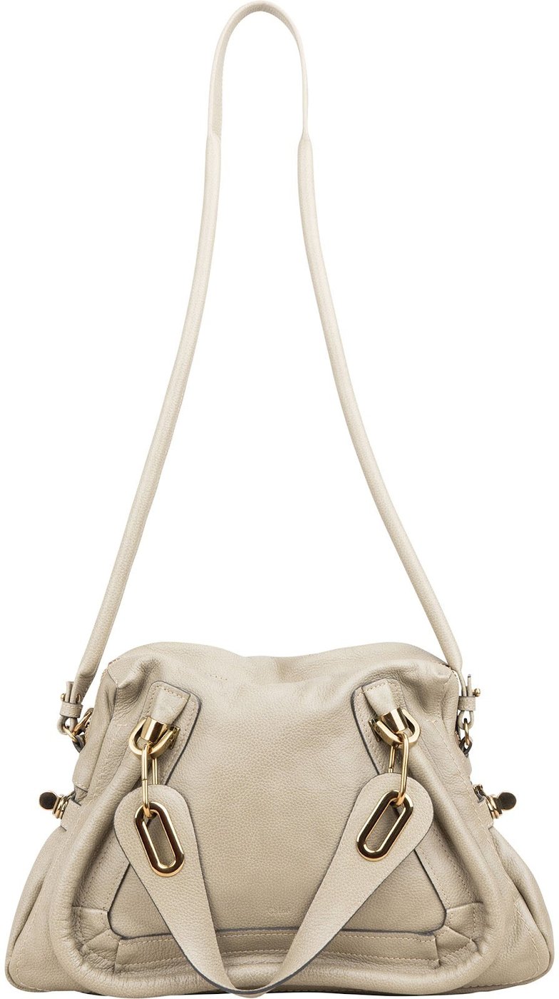 Chloé Grained Leather Paraty Shoulder Handbag