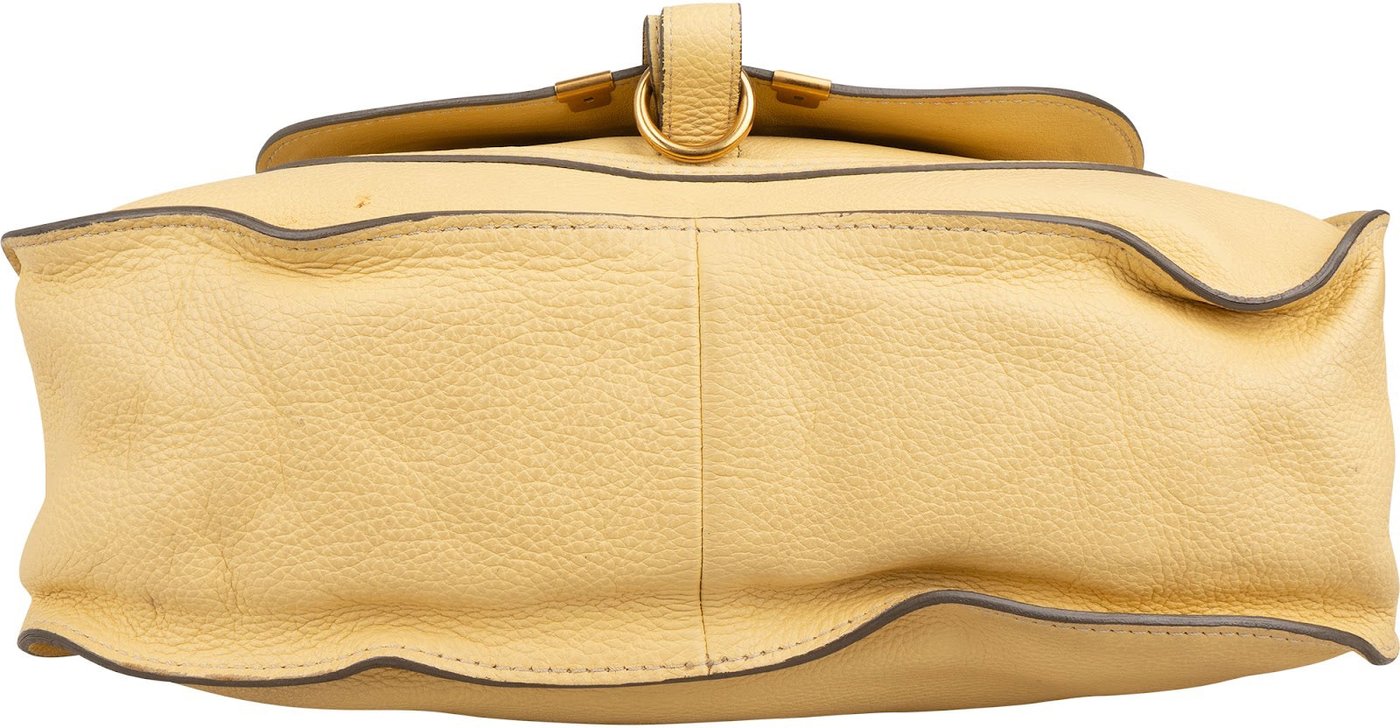 Chloé Grained Calfskin Marcie Double Carry Handbag