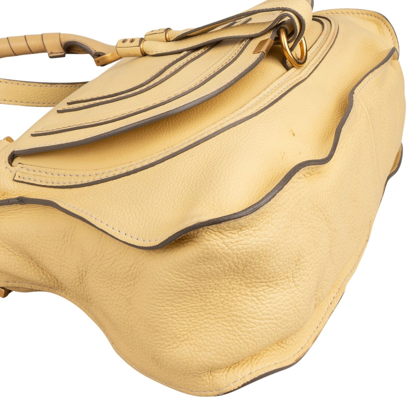 Chloé Grained Calfskin Marcie Double Carry Handbag