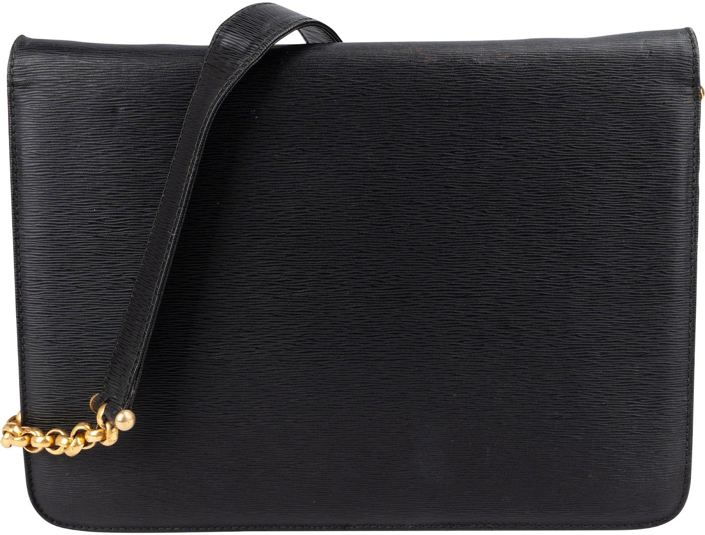Chloé Ribbed Leather Music Box Flap Crossbody Bag