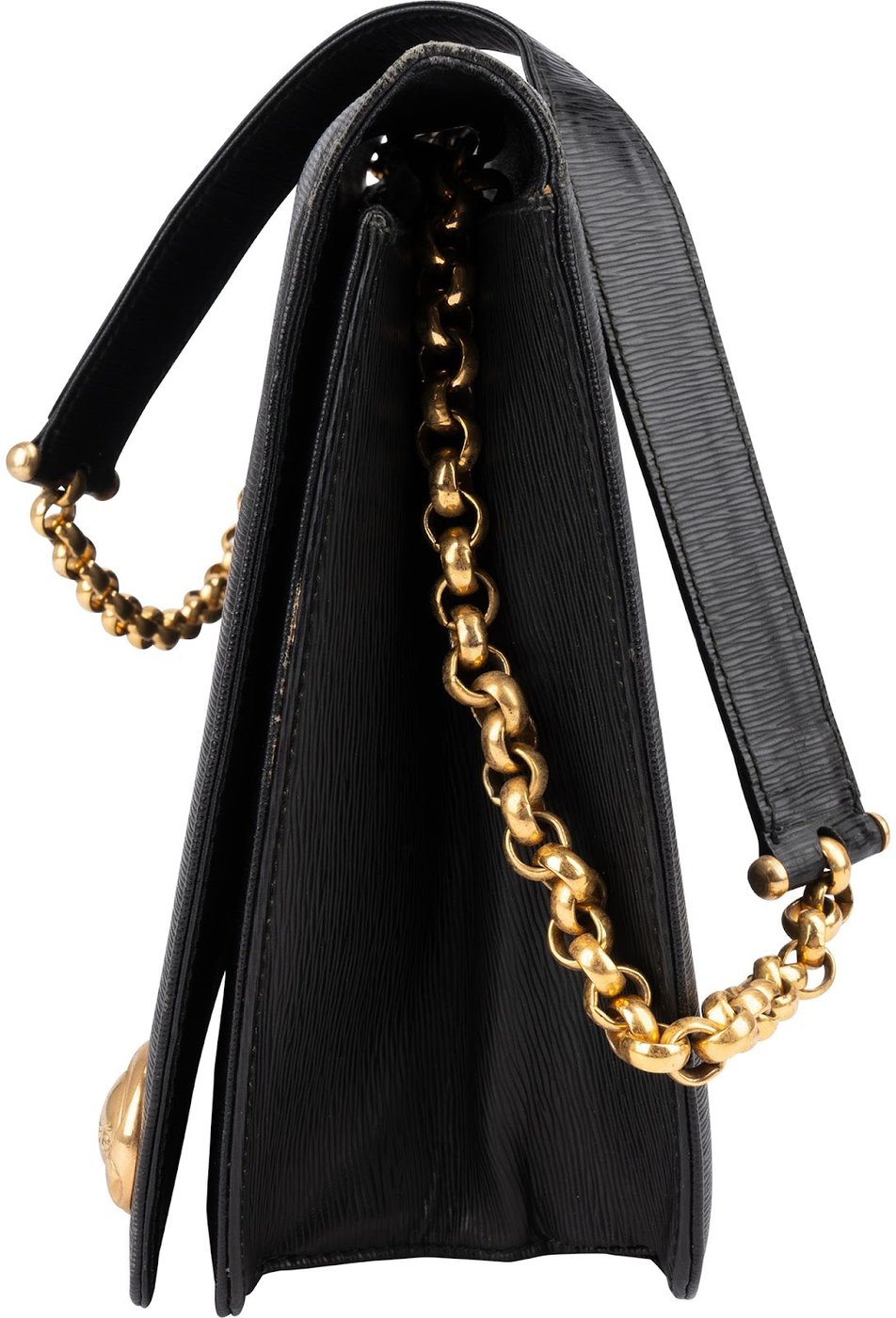 Chloé Ribbed Leather Music Box Flap Crossbody Bag