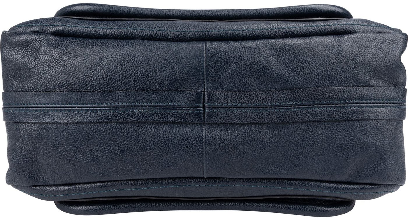 Chloé Blue Pebbled Leather Paraty Handbag
