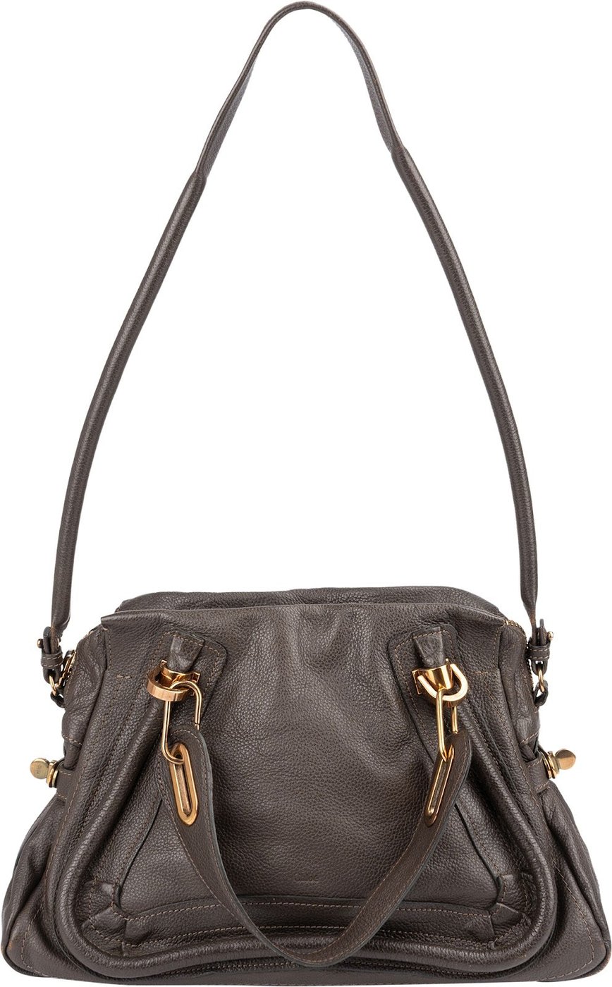 Chloé Pebbled Leather Paraty Handbag