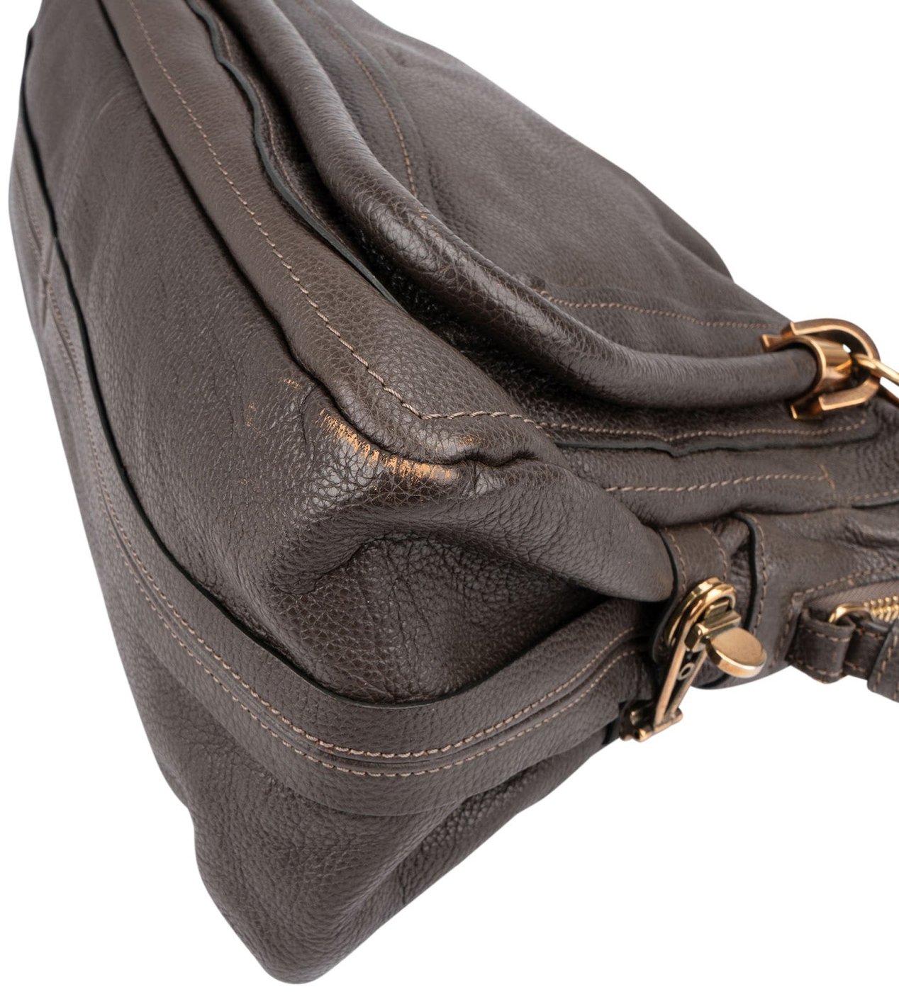 Chloé Pebbled Leather Paraty Handbag