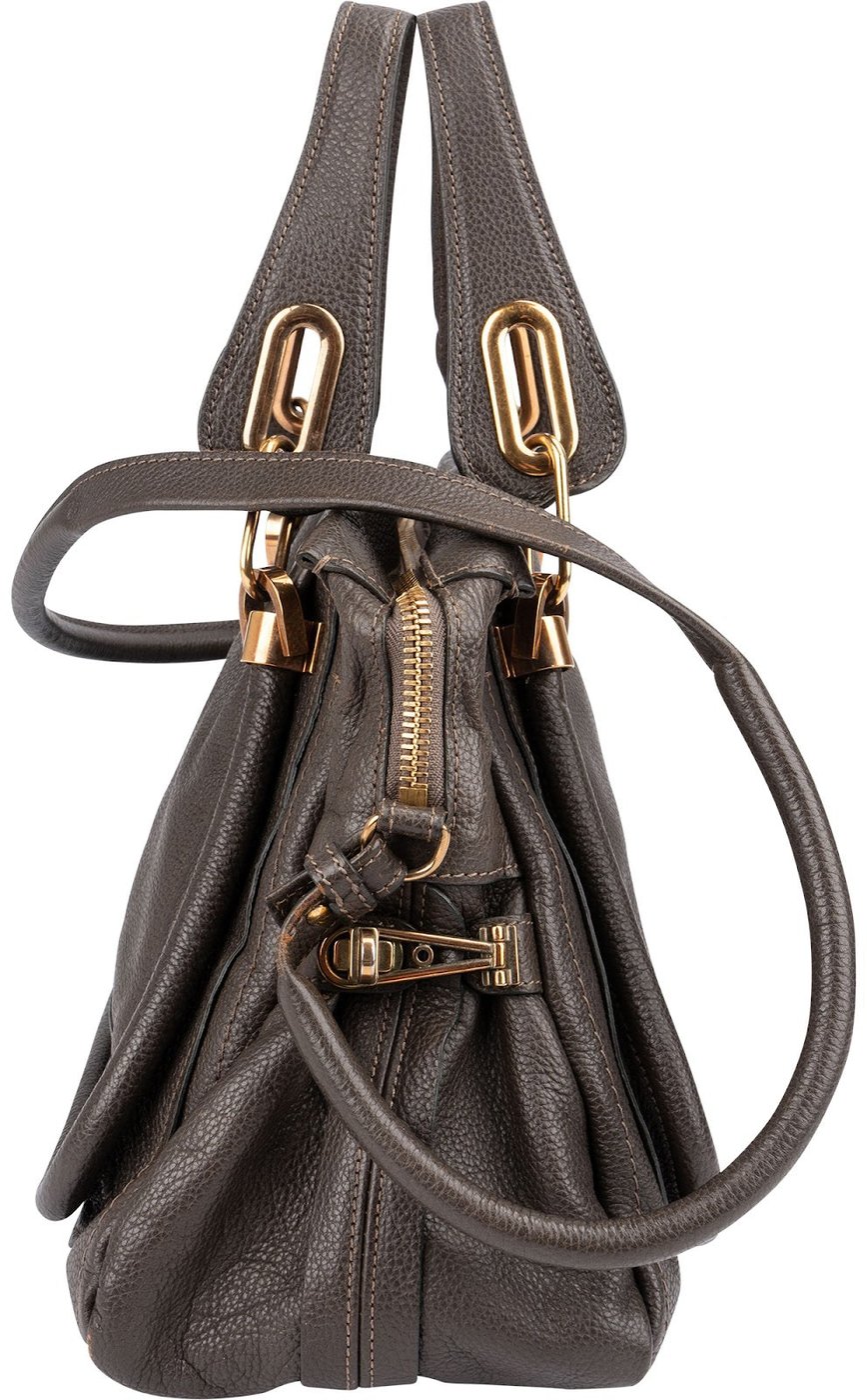 Chloé Pebbled Leather Paraty Handbag